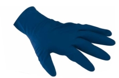QR 60-745 латексные перчатки толстые, синие 50шт. (M, L, XL)