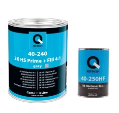 QR 40-240 HS täitekrunt 4L + kõvendi 1L (HELEHALL; MUST; VALGE)